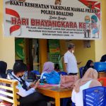 Giat Vaksinasi Masal Dalam Rangka Hari Bhayangkara Ke-76, 1 Juli 2022.