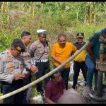 Polresta Gorontalo Kota Laksanakan Bakti Sosial Pembuatan Sumur Bor Di Kelurahan Buliide Kota Gorontalo