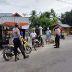 Dit samapta polda gorontalo kembali menghimbau taat prokes melalui patroli bersepeda