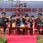 POLDA GORONTALO IKUTI UPACARA TERPUSAT HARI BHAYANGKARA KE-76