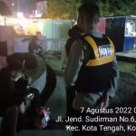 Patroli Malam Hari Samapta Polda Gorontalo, Antisipasi Gangguan Kamtibmas dan Himbau Warga Patuhi Prokes 
