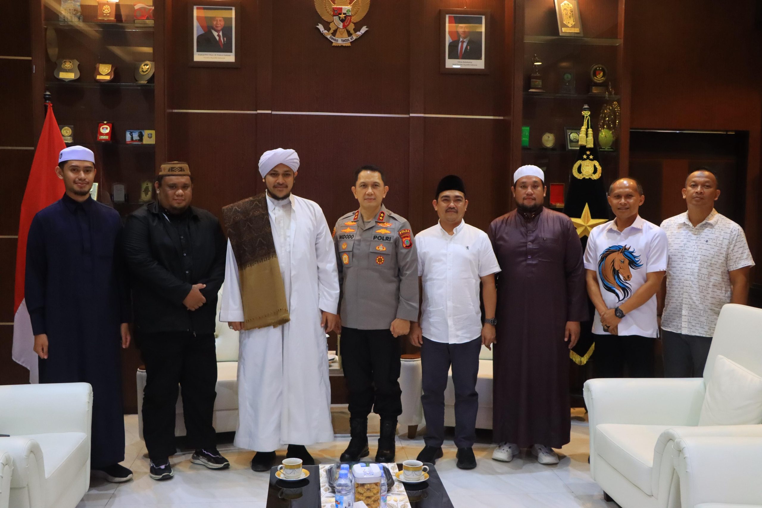 Silaturahmi Tokoh Agama, Kapolda Gorontalo Terima Majelis Rasulullah SAW dan PW LDNU